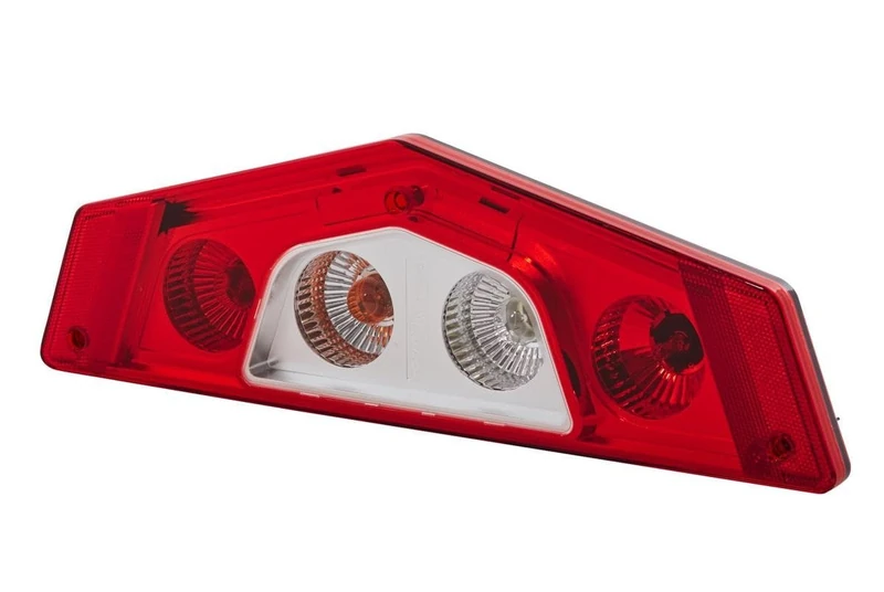 HELLA 2VP 012 570-081 Rearlight - Caraluna X - Bulb - 12V - Fitting/Bolted - Lens Colour: Crystal clear/Red - Plug: AMP - right - Quantity: 1