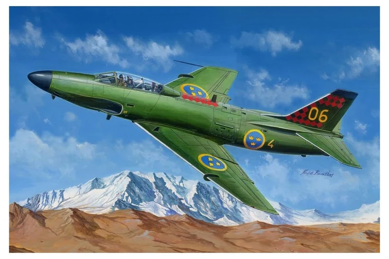 Hobbyboss 81752 "SAAB J-32B/E Lansen Plastic Model Kit, 1:48 Scale