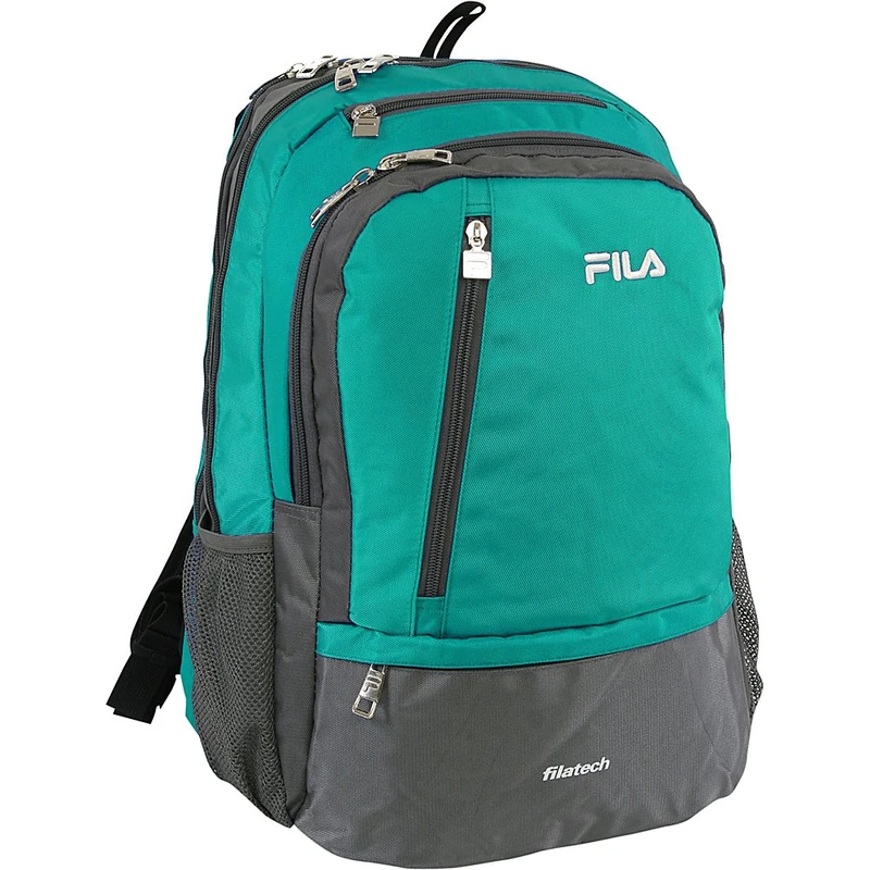 Fila Duel School Laptop Computer Tablet Book Bag, Teal, One Size, Duel Tablet and Laptop Backpack - Image 1