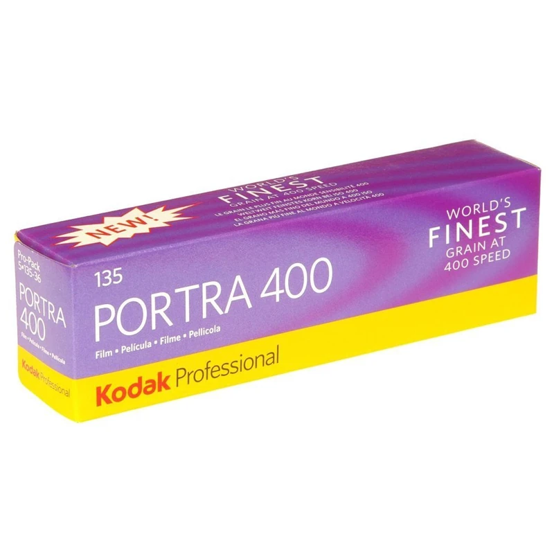 Kodak Portra 400 Professional ISO 400, 35 mm, 36 Exposures, Color Negative Film (5 Roll per Pack)
