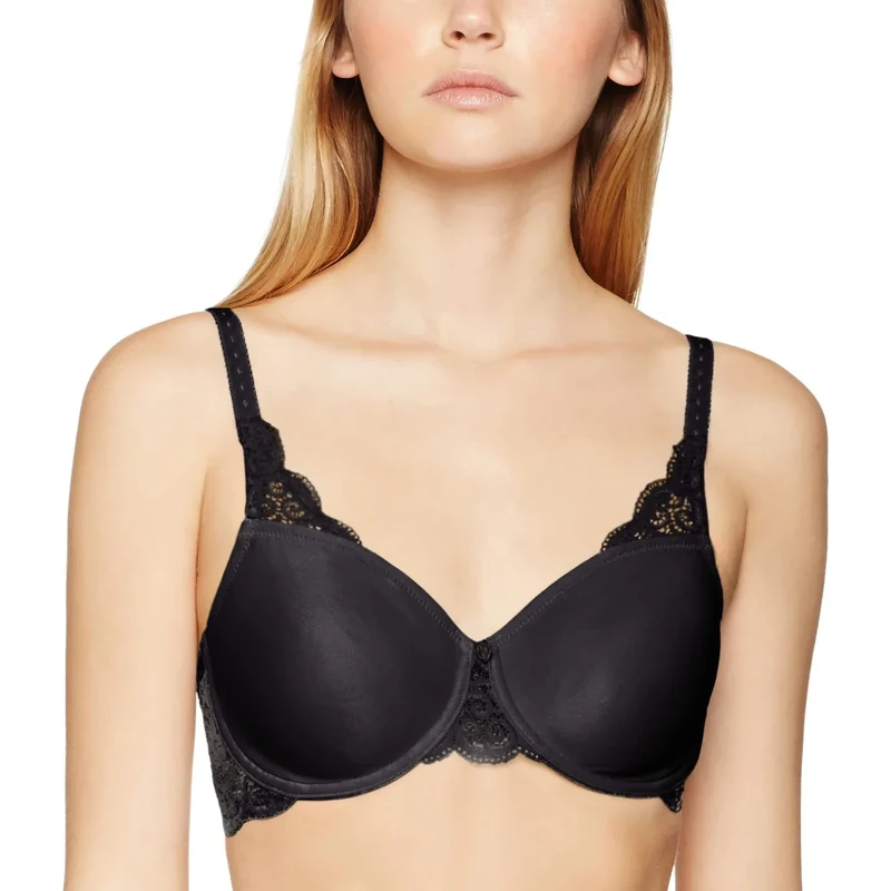 Triumph Women's Amourette 300 W01, Minimizer Bra, Black - Image 1