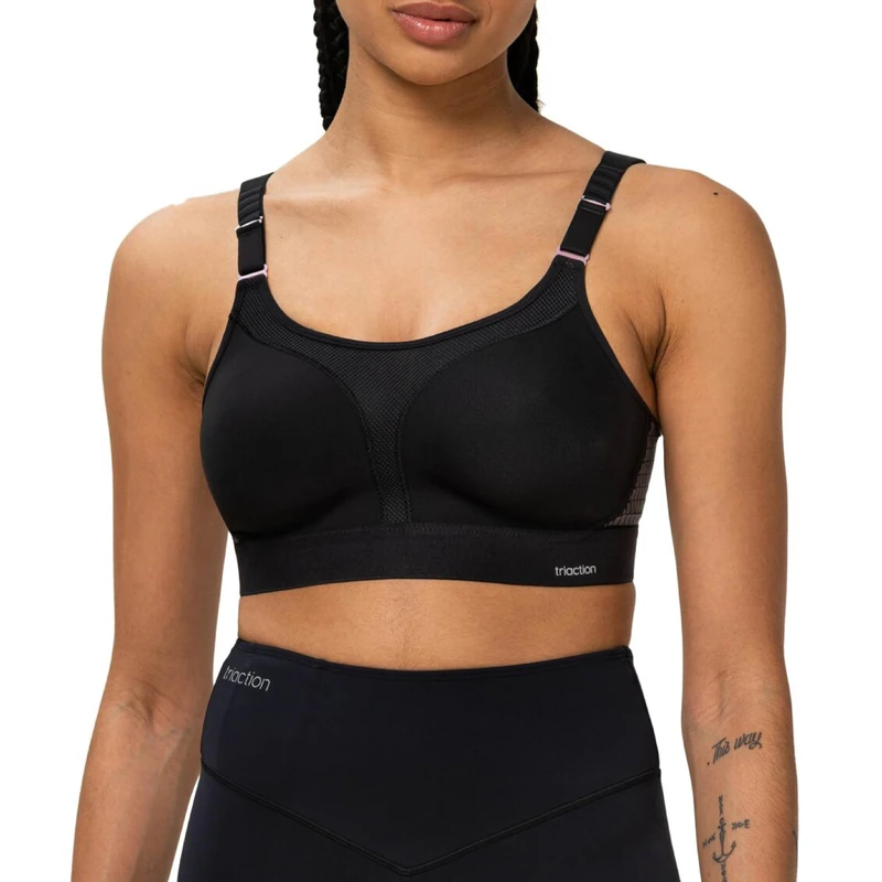Triumph Women's Extreme Lite N Ex Sports Bra Non-Wired, Black, 34A