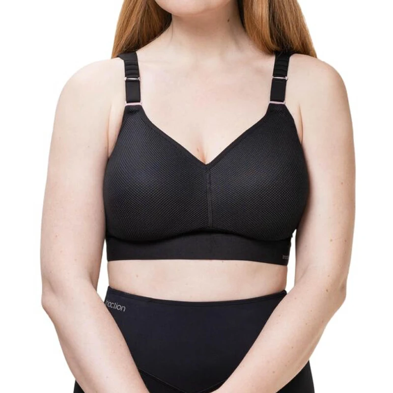 Triumph Women's Triaction Hybrid Lite P EX, Racerback Sports Bra, Black