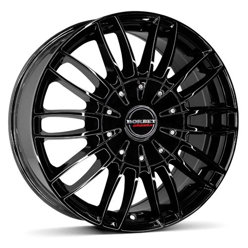 Borbet CW 3 9 x 20 ET 45 Bolt Circle 5 x 120 Hub Centering 74.1 CW3 902045120574.1BG, Black Glossy