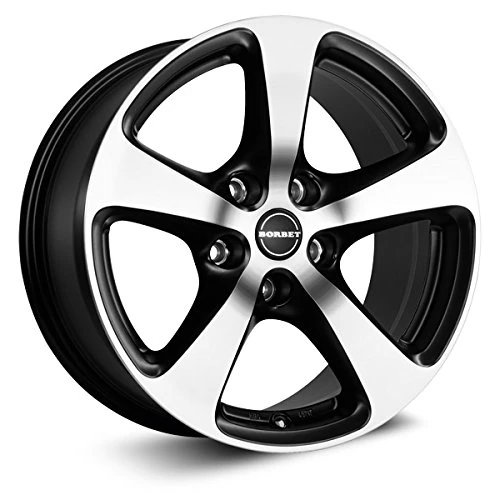 Borbet CC 7 x 16 ET 48 Bolt Circle 5 x 112 Hub Centering 57.1 CC 70648112557.1BPM, Black Polished Matt