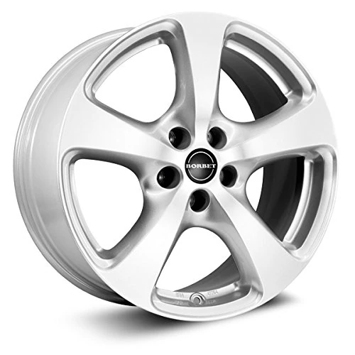 Borbet CC 8.5 x 19 ET 40 Bolt Circle 5 x 112 Hub Centering 66.6 CC 85940112566.6KS/TH, Crystal Silver