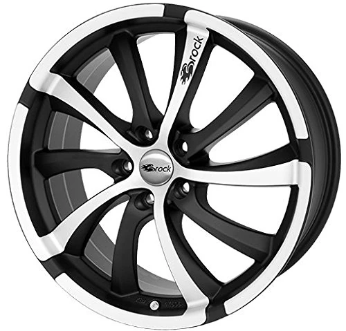 Brock B23 8 x 17 ET 35 Bolt Circle 5 x 120 Hub Centering 72.6 580070099, Black-Matt Front-Polished