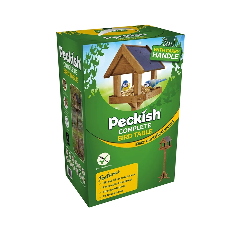 Peckish 60051304 Complete Bird Table - FSC Wooden,Green