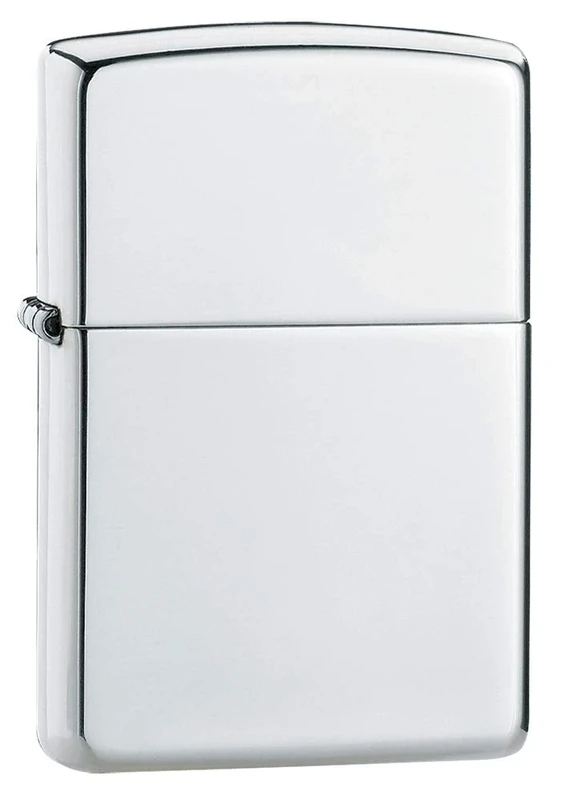 Zippo, Polished Sterling Silver Lighter, Sleek and Durable Design, Refillable, True Windproof Lighter, Ideal for Adventurers, Color: Armor High Polish Sterling Silver