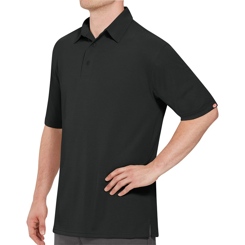 Red Kap Men's Standard Professional Polo Shirt, Black, X-Large