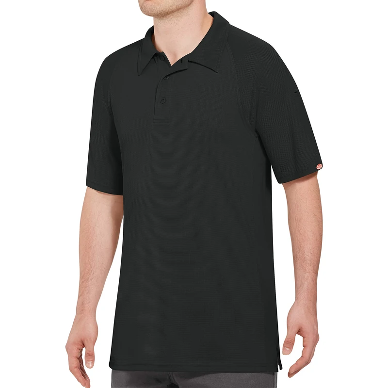 Red Kap Men's Big and Tall Big & Tall Active Performance Polo Shirt - - XXXXL Black