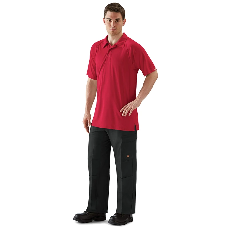 Red Kap Men's Big-Tall Active Performance Polo Shirt, 3X-Large Red