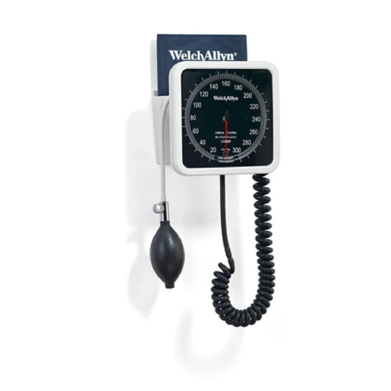 Welch Allyn 7670-01-1 767 Wall Aneroid with Durable FlexiPort Adult Cuff