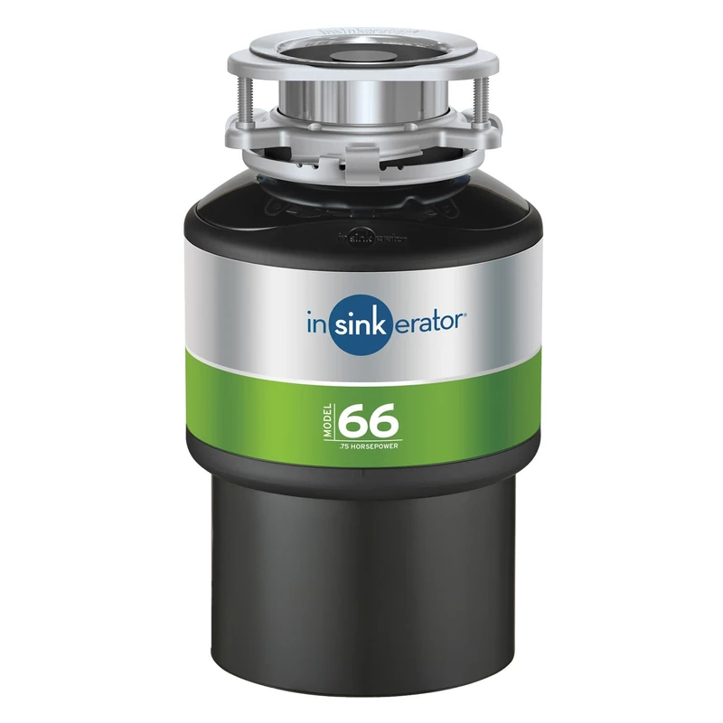 InSinkErator Model 66 Waste Disposal Unit with Air Switch - Food Waste Disposal Unit for Sink Use w/Instruction Manual - Kitchen Sink Accessories and Gadgets - 18.5 x 18.5 x 31 cm - Black