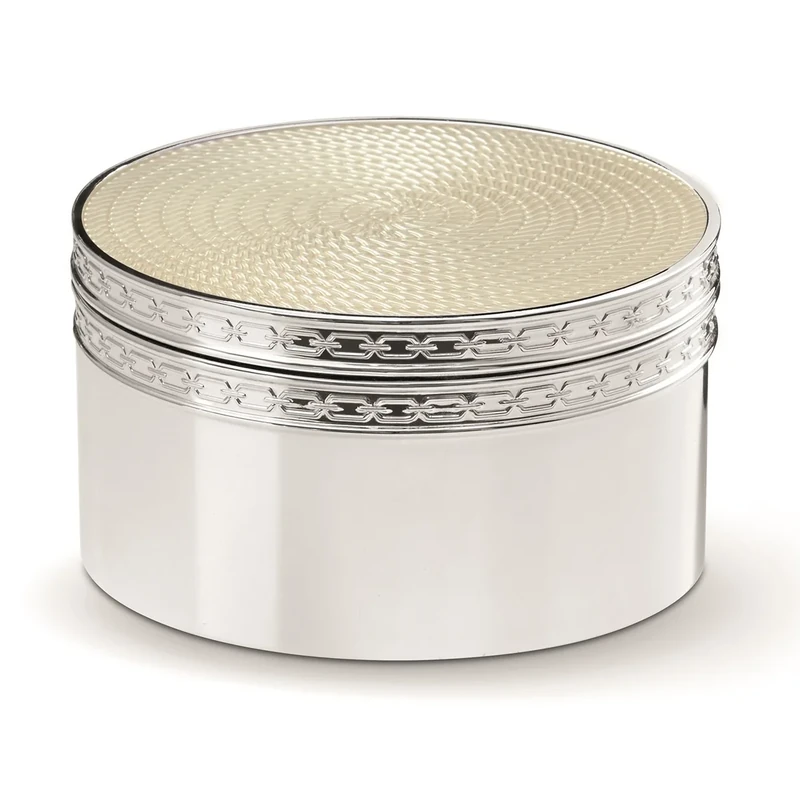 Vera Wang With Love Nouveau Covered Box Silver/Pearl - Image 1