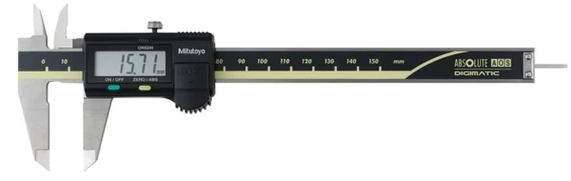 MITUTOYO Digital Vernier Caliper DIN 862 Depth Round 0-150 mm Pack of 1 500-184-30