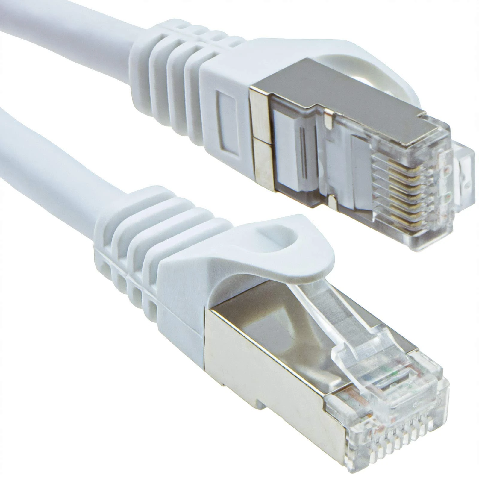 kenable Cat6A SSTP Snagless Shielded RJ45 Network Ethernet 10 Gigabit Cable 10m White [10 metres]