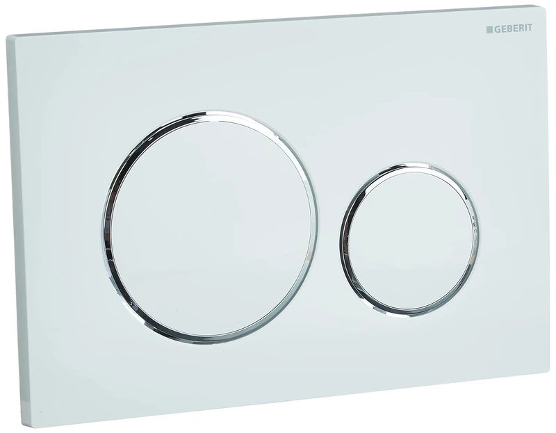 Geberit cist. EMP./Push Buttons Switch sigma-20 Plastic, white (bright chrome)