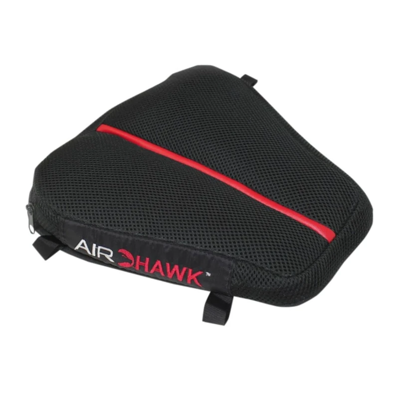 Airhawk 11" x 11" Dual Sport Motorcycle Seat Cushion - Lightweight Portable Inflatable Multi-Cell Air Pad with Breathable Spacer Mesh Cover & Non-Skid Bottom - Image 1