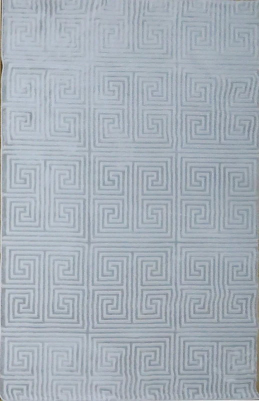 ASPECT Jigsaw Soft Touch Rug-Cream and Grey/120x170cm, Polypropylene, 120 x 170 cm