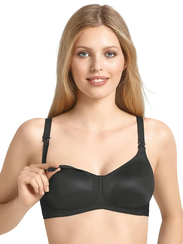 Anita Women's Non-Wired Nursing Bra Basic 5037 Black 42B