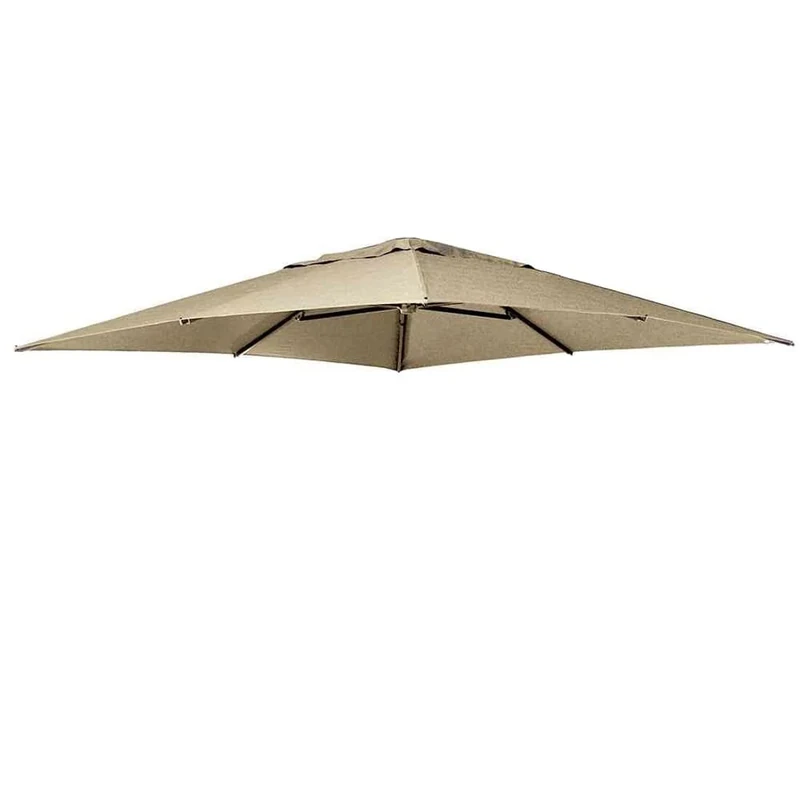 Sun Garden 375497 Replacement Cover for Easy, 100% Polypropylene, Fabric B054, Diameter 375 cm, Brown/Taupe