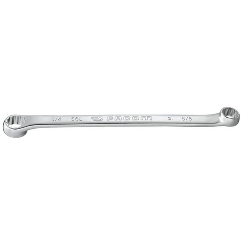 FACOM 5611/16X3/4 Polygonal Short Angled Offset Wrench 10° Inches, Silver, 11/16 x 3/4 Inches