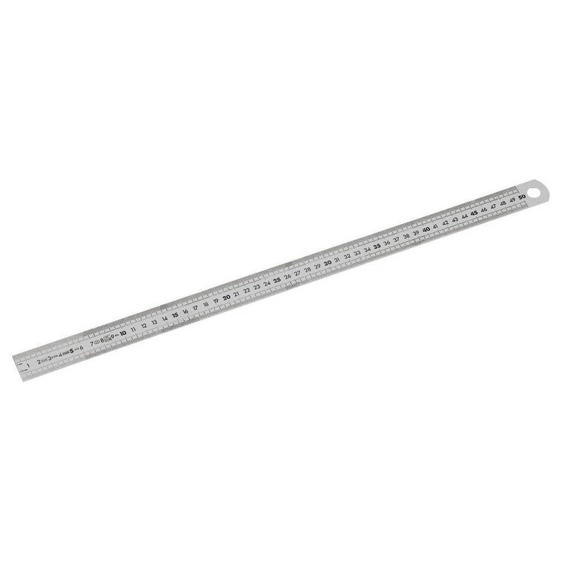 FACOM Dela.1056.1500 Series Dela.1056 Stainless Steel Semi-Rigid Long Ruler, 1 Side, 1500 mm Length - Image 1