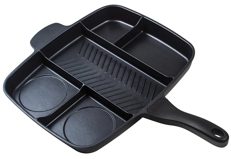 Masterpan 5 Series Non-Induction Pan with Ergonomic Bakelite Handle, Black
