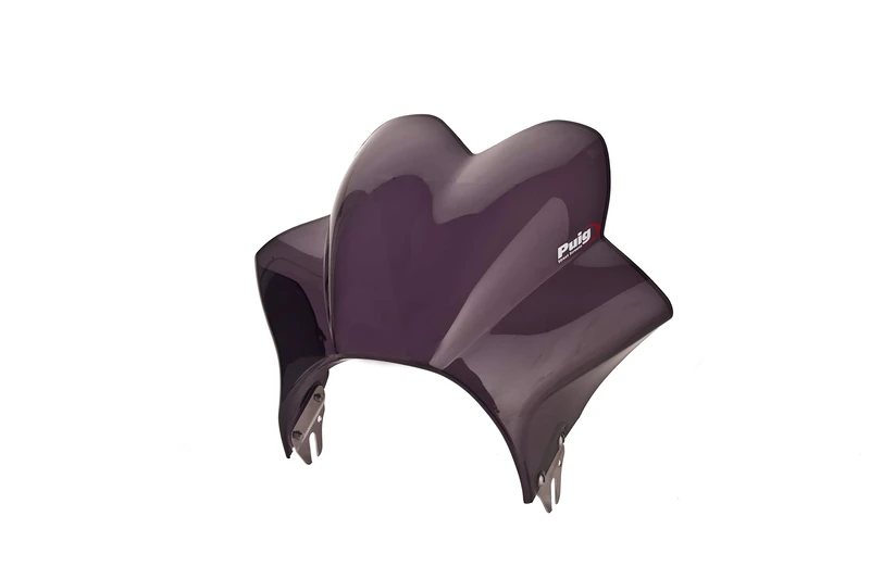 Puig 2208F Short Windscreens for Round Headlights, Dark Smoke