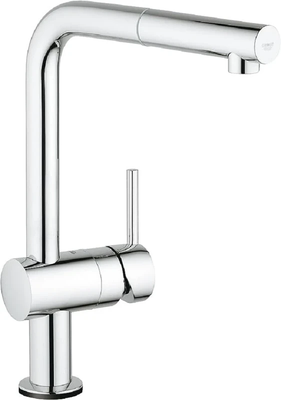 GROHE 31360001 | Minta Touch Kitchen Tap L-Spout | Pull-Out Spray | Chrome