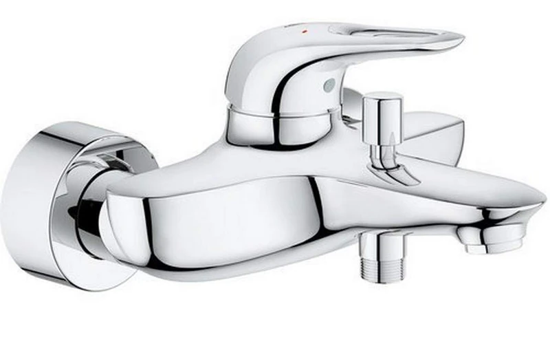 GROHE 33591003 Eurostyle Wall-Mounted Bath and Shower Mixer Tap - Chrome