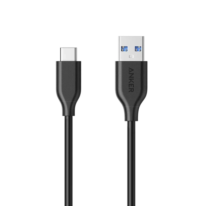 Anker USB C Cable, Powerline USB 3.0 to USB C Charger Cable with 56k Ohm Pull-up Resistor for iPhone 17/16/15, iPad Pro, Samsung Galaxy, and More (Black, 3 ft/0.9m)