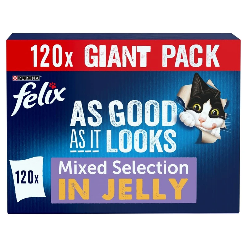 Felix As Good As It Looks Mixed Selection Wet Cat Food 120x100g