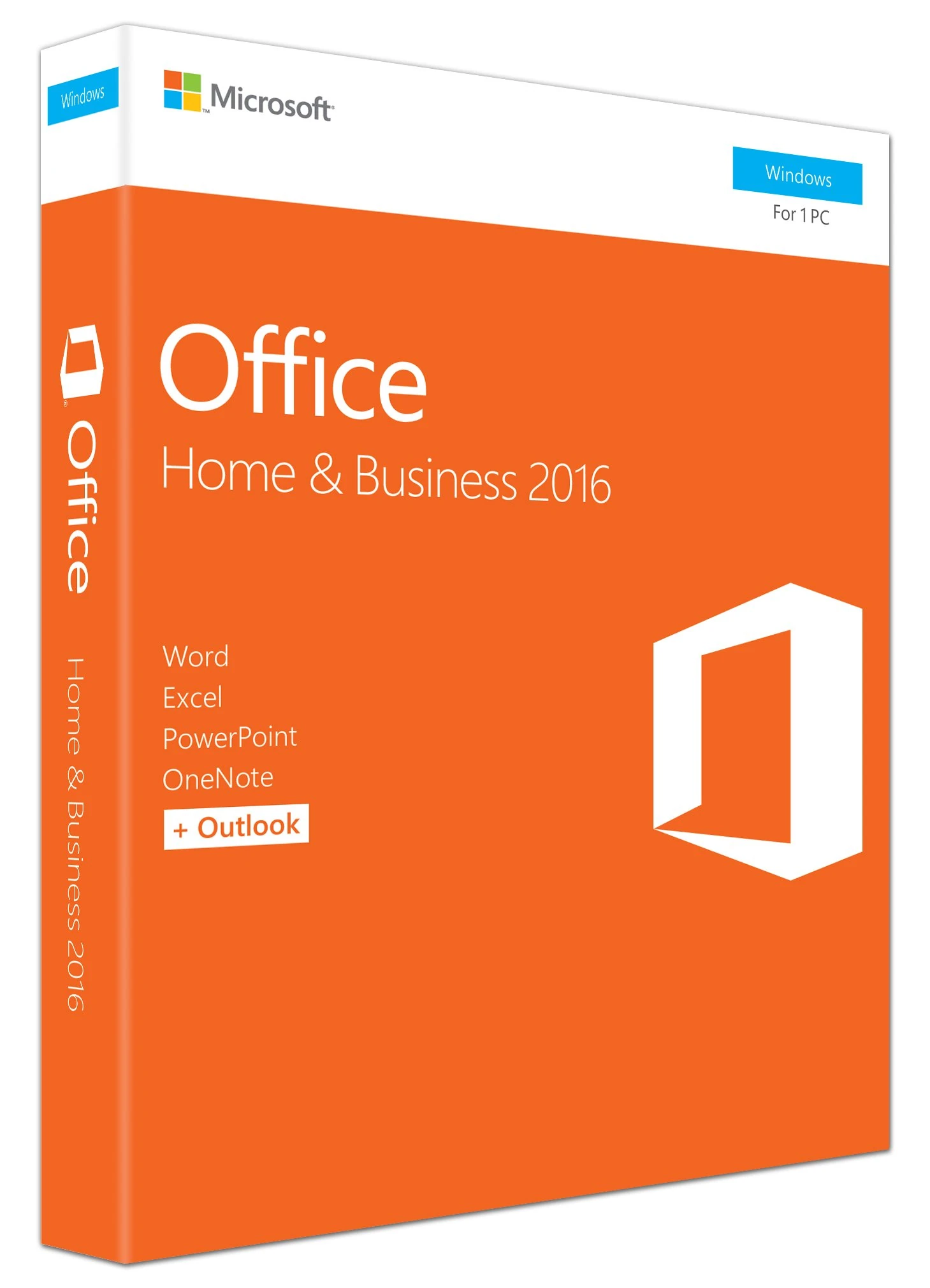 Microsoft Office Home And Business 2016 For Windows 7,8,10 (32Bit/64Bit) With Media Dvd Format (Word, Excel, Powerpoint, Onenote, Outlook 2016) For 1 Pc / User