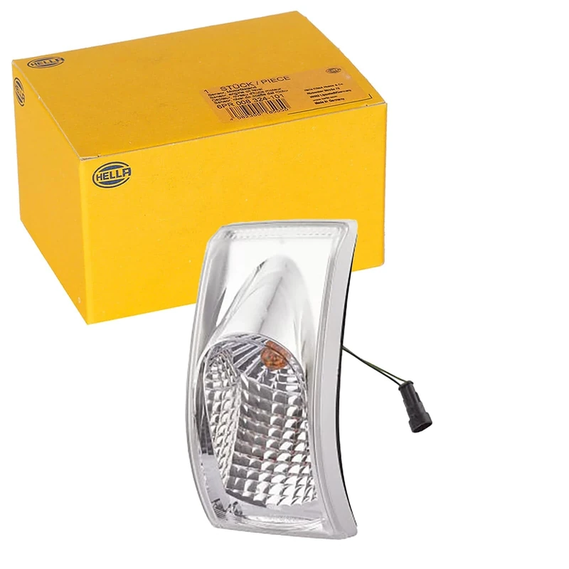 HELLA 2BA 008 805-211 Direction Indicator - Halogen - 12V - Fitting/Screw Connection - Lens Colour: Crystal clear - Plug: AMP - right/left - Quantity: 1