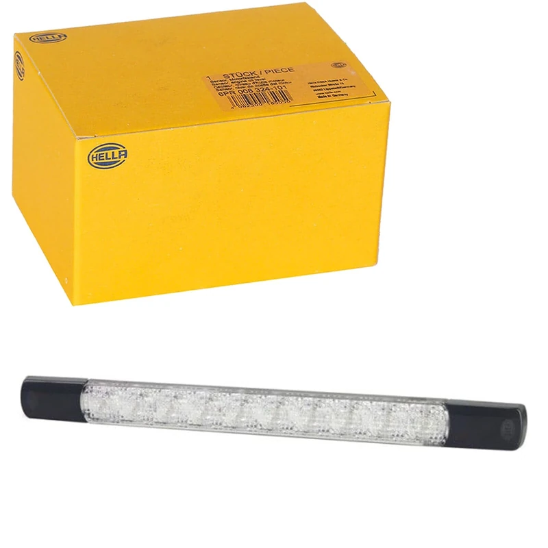 HELLA 2DA 980 887-411 Auxiliary Stop Light - Strip Lamp - LED - 24V - mounting - Lens Colour: Crystal clear - LED colour: Red - Cable: 2500mm - Plug: open cable ends - Rear