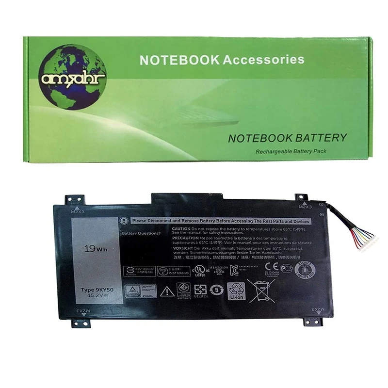 Amsahr 19 Wh 15.2 V Replacement Battery for DELL 9KY5O/9KY50/4ICP3/40/72