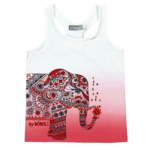 boboli Girls Camiseta Punto Elástico Shirt, cherry, size 3(98cm) - Image 1