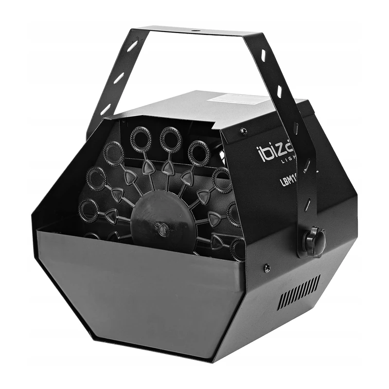 Ibiza LBM10BAT-BL Portable Bubble Machine with Battery Lithium/Remote Control