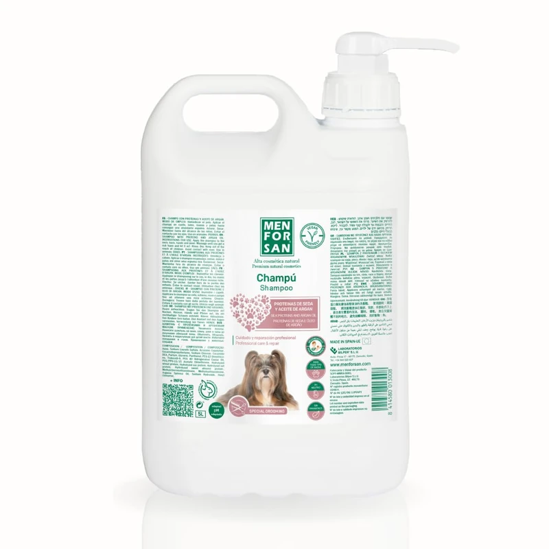 Menforsan - Shampoo silk proteins and argan oil