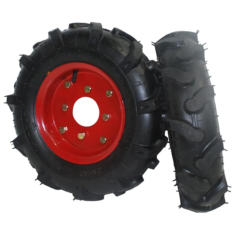 'bricoferr ptmt034 – 1juego Pneumatic Wheels Agricultural (400 x 8, Tack motoazada)