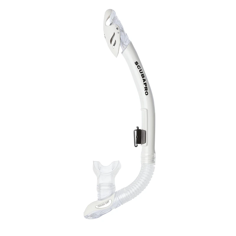 Scubapro Fusion Dry Snorkel, WHT Unisex Adult Cold Water Regulator Set, White, One Size - Image 1