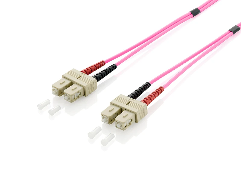 Equip 255526 SC/SC-LWL Patch Cord/OM4/10m/Fibre Optic Cable/Violet