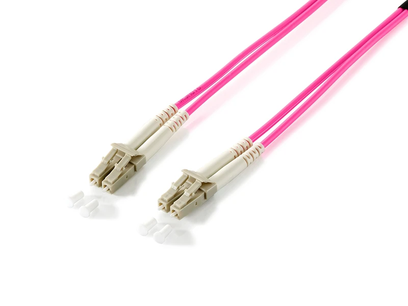 Equip Fiber optic cable LC->LC 50/125mμ 20.00m Multimode Duplex Violet Polybag
