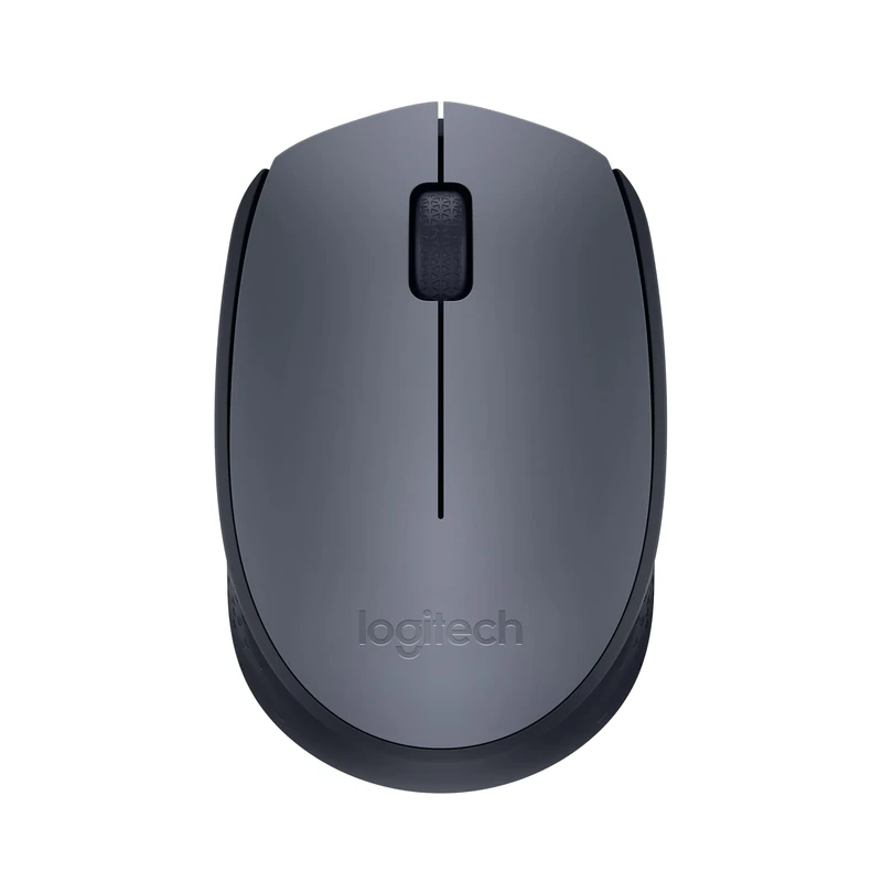 Logitech M170 Wireless Mouse, 2.4 GHz with USB Nano Receiver, Optical Tracking, 12-Months Battery Life, Ambidextrous, PC/Mac/Laptop - Grey