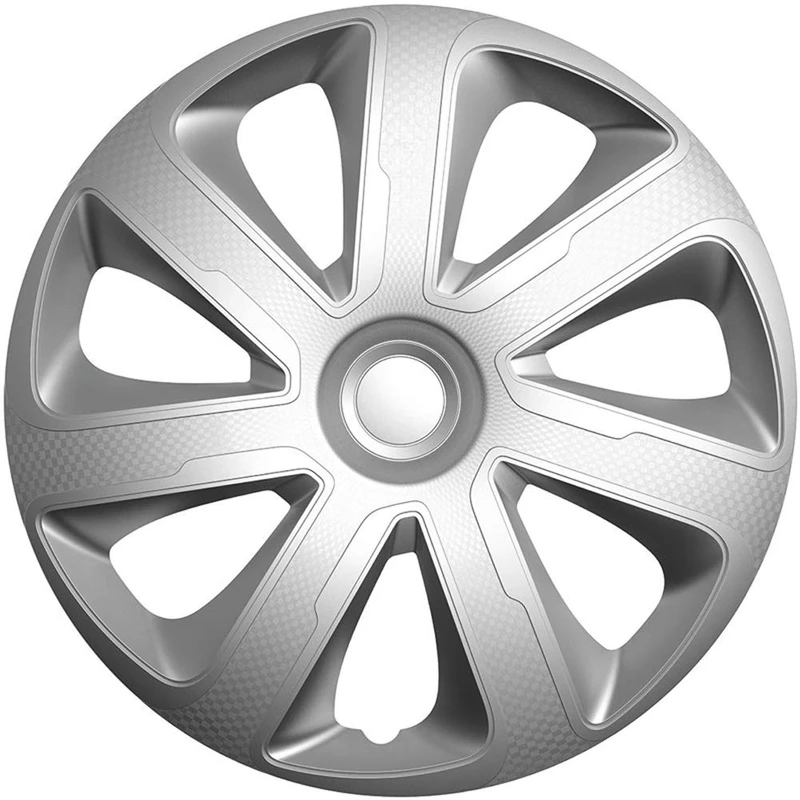 AutoStyle Set of 4 wheel covers Livorno 15-inch silver carbon-look