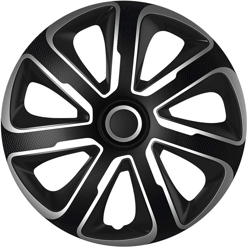 AutoStyle Set wheel covers Livorno 13-inch silver/black carbon-look