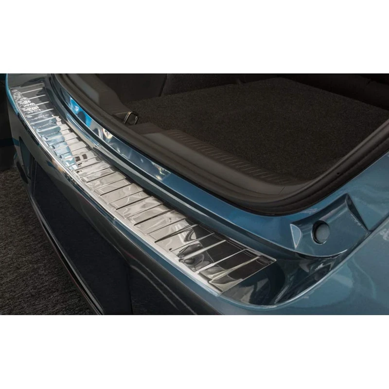 Avisa Stainless Steel Rear bumper protector compatible with Toyota Auris Touring Sports 2015-2019 'Ribs'