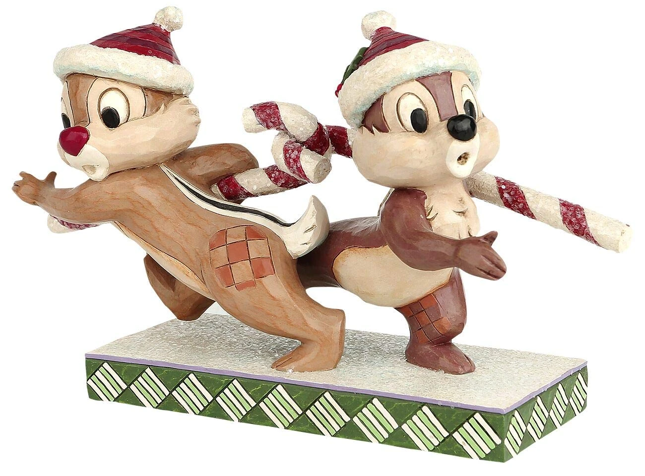 Disney Traditions Candy Cane Caper - Chip N Dale Figurine